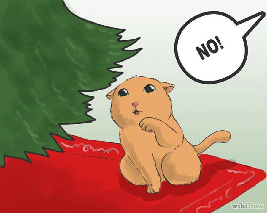 Топ 10 лайфхаков, как защитить елку от кошки: когда уговоры не работают