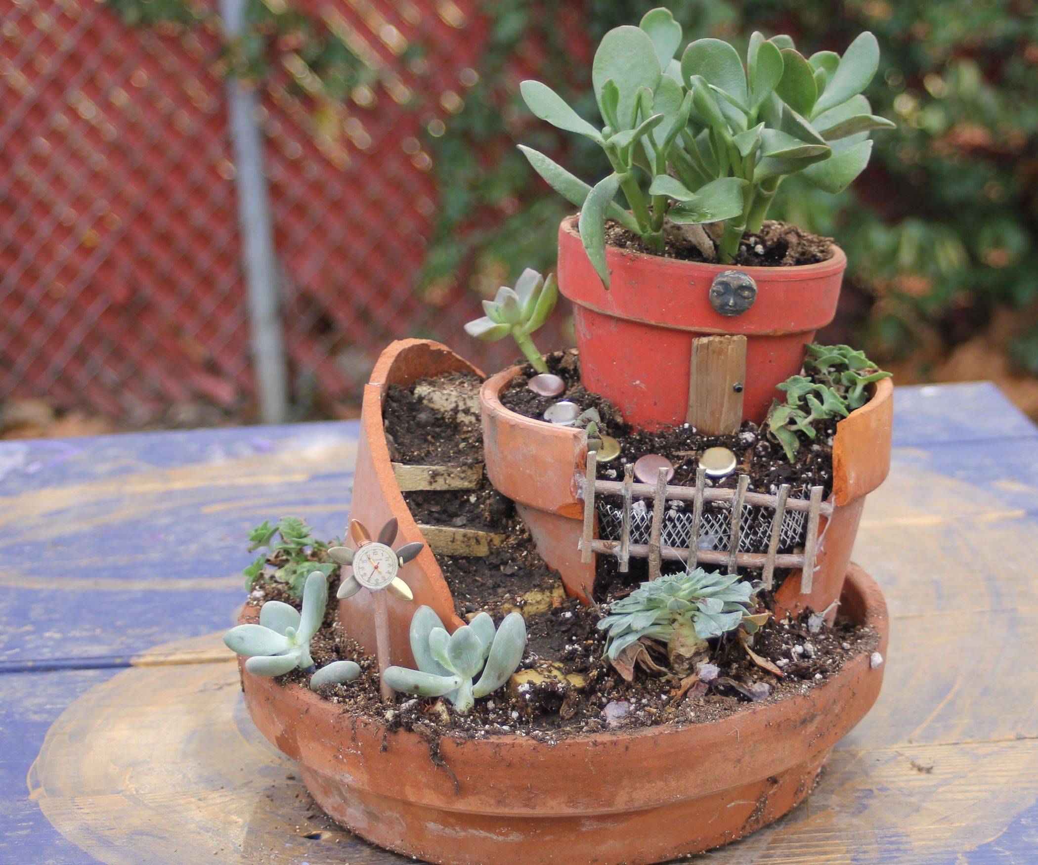 Мини сад из искусственных растений. как сделать мини-сад в цветочном горшке своими руками