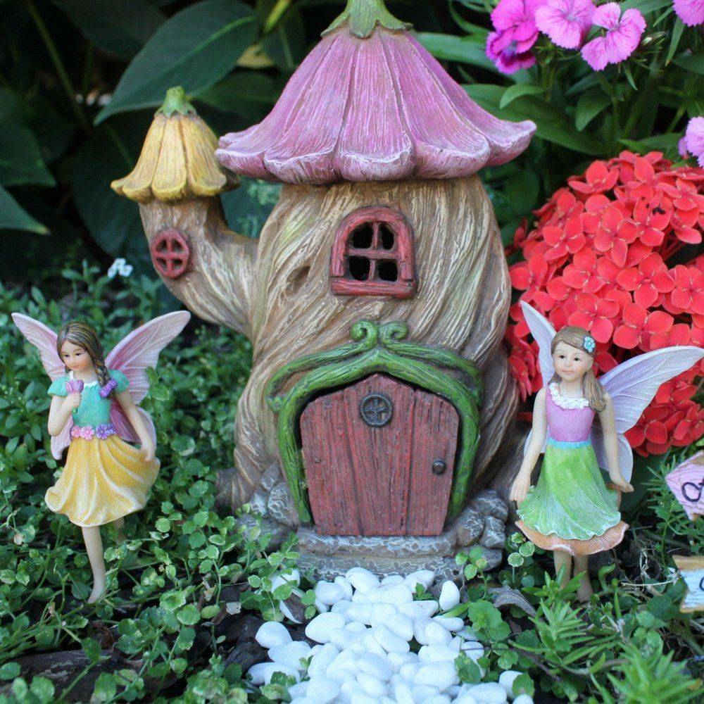 Домик для фей в вашем саду. скучный цветочный горшок превратила в домик для феи: делюсь с вами результатом